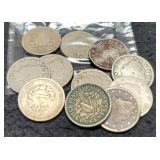 (11) V Nickels 1890-1911