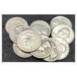 (10) Silver W. Quarters