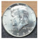 1964 K. Half Dollar BU