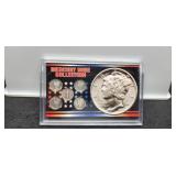 Display w/ 5 M. Dimes: 1916, 23, 25, 39, 41
