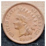 1909 Indian Head Cent AU