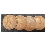 (4) L. Cents: 1911, 16, 17-S, 19-D