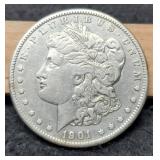1901-S Morgan Dollar XF