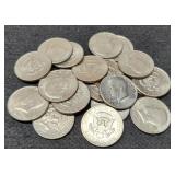 (20) K. Half Dollars 1971-1974 AU