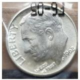 1962-D R. Dime Unc.