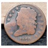 1829 Half Cent w/ Punch Mark