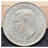 1941 Great Britain 2 Shilling Silver 50%/5.6 G