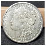 1921-S Morgan Dollar AU