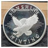 1 Troy Oz. Silver Sunshine Minting Round