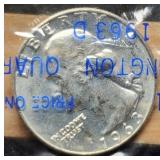 1963-D W. Quarter Unc.