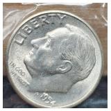 1954-S R. Dime Unc.