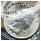 1964-D W. Quarter Unc. 60