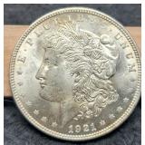 1921 Morgan Dollar BU