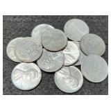 (12) 1943 Steel War Cents, 4 Sets Of P,D,S