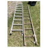 Wood and Aluminum Straight Ladders