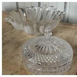 Pattern Glass Bowl and Candy Dish