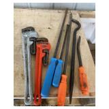 Pry Bars, Pipe Wrenches