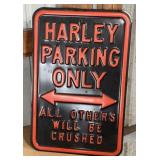 Harley Davidson Parking Sign