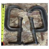 2 - 4" C-Clamps