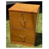 Key Lock 2 Drawer File Cabinet