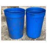 2 - Poly Trash Cans