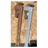 2 - Ridgid 24" Pipe Wrenches