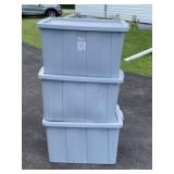 3 - Storage Totes with Lids