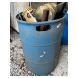 Poly Barrel Full of Scrap Metal