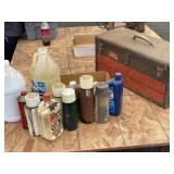 Vintage Toolbox and Chemicals