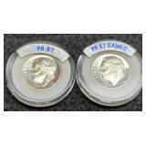 (2) 1964 R. Dimes Proof 67