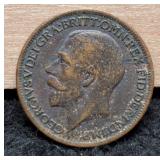 1917 Great Britain 1 Farthing