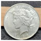 1923-D Peace Dollar Unc.