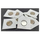 (9) Buffalo Nickels: