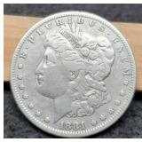 1881-S Morgan Dollar VF