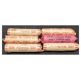 (6) Rolls Estate Wheat Cents