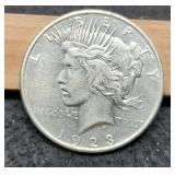 1923-D Peace Dollar AU