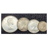 $1.10 In Canada Silver Coins: