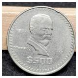 1987 Mexico 500 Peso