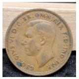 1943 Great Britain Half Penny