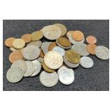 Lot w/ 49 World Coins inc/