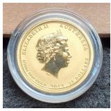 2013 1/10 Oz. Gold Australia "War In The Pacific"