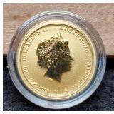 2013 1/10 Oz. Gold Australia "War In The Pacific"