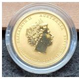 2013 1/10 Oz. Gold Australia "War In The Pacific"