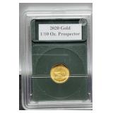 2020 1/10 Troy Oz. Prospector Gold Coin BU