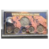 6 Coin Display "Vintage American Coins" inc/