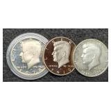 (3) Proof K. Half Dollars: 1976, 1978, 2010