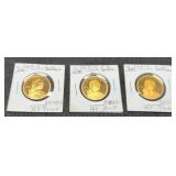 (3) Proof Sacagawea Dollars: 2009-S, 10-S, 11-S