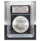 2001-(W) Slab Silver Eagle, Brilliant Unc.
