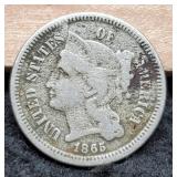 1865 Three Cent