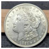 1921 Morgan Dollar Unc.